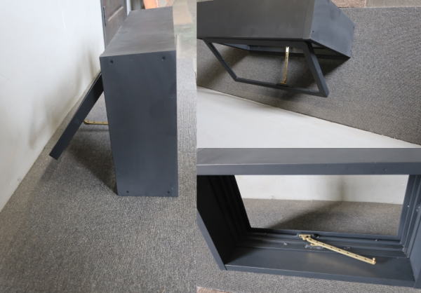 ブラックフレームが空間を引き締めるアクセント窓のイメージ