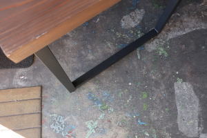 天板を取り付けて使う限定アイアン脚2本セット