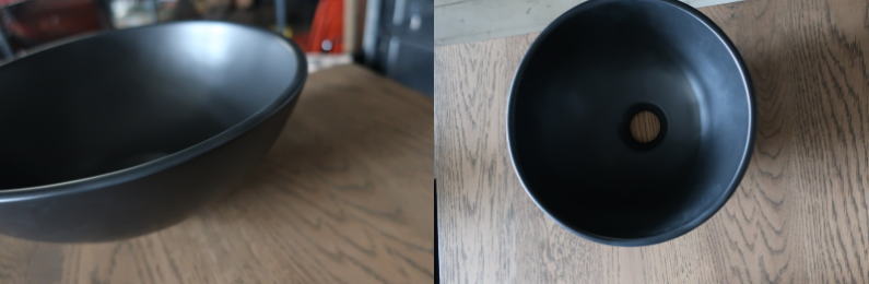 ブラックシンク 陶器手洗い鉢 おしゃれ