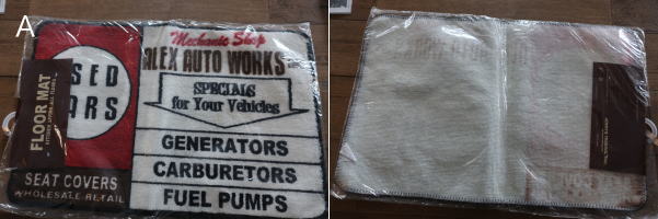 アメリカンでポップなデザインのマット