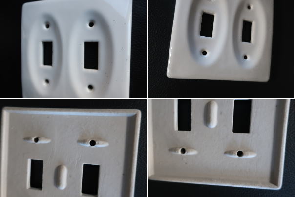 質感がいい陶器スイッチプレート